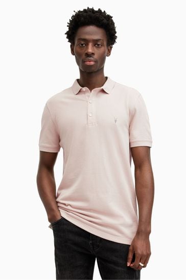 AllSaints Nude Reform Shortsleeve Polo Shirt