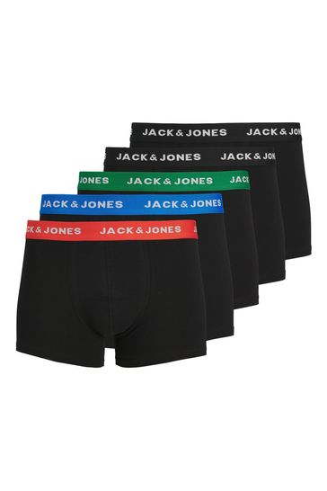 Buy JACK JONES JUNIOR Logo Black Boxers 5 Pack from Next Bahrain