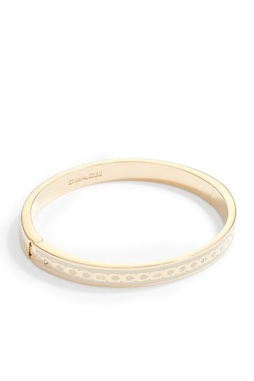 Coach gold bracelet clearance