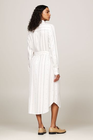 Buy Tommy Hilfiger Foulard Knee Length Shirt Dress from Next Bahrain
