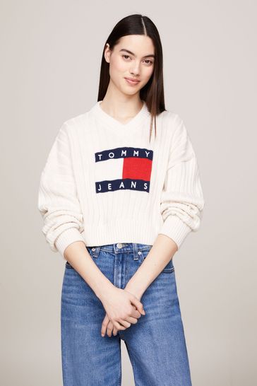 Tommy flag sweater top