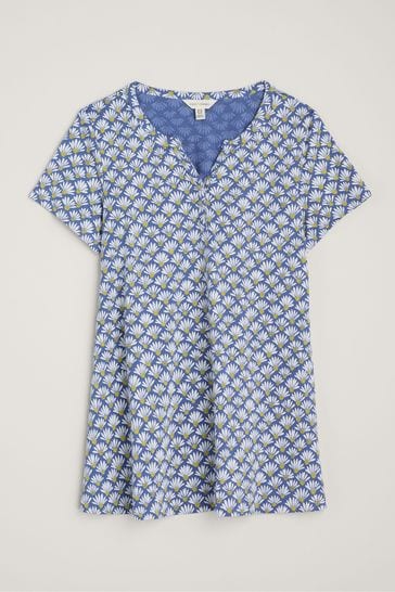 Seasalt Cornwall Blue Risso Short Sleeve Top