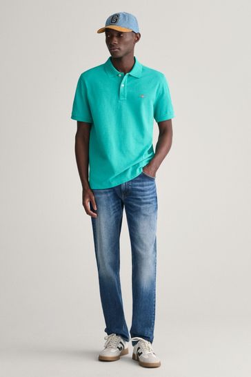 Buy GANT Regular Fit Shield Pique 100 Cotton Polo Shirt from Next Turkey