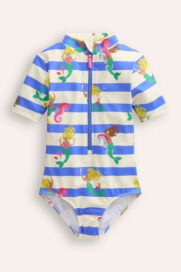 Buy Boden Blue Mermaid Short Sleeved Swimsuit from Next Netherlands