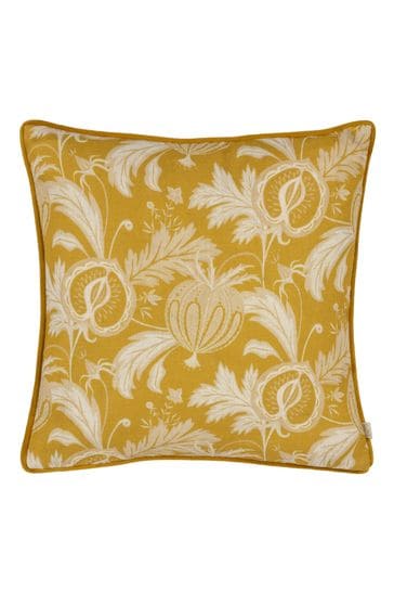 Evans Lichfield Saffron Chatsworth Heirloom Piped Cushion