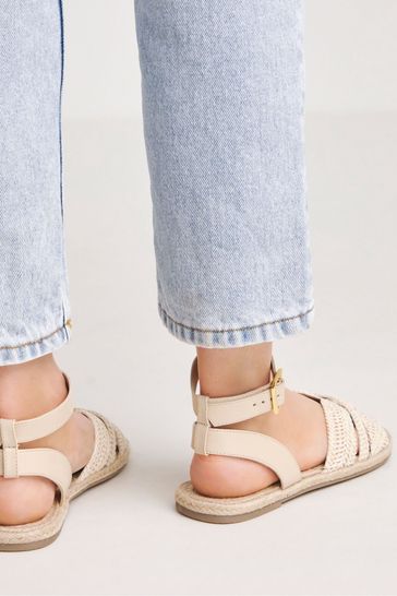 Two piece flat sandals top