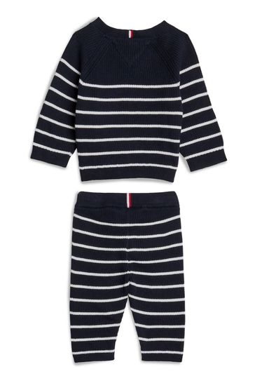 Buy Tommy Hilfiger Blue Weater Ribbed 2 Piece Set from Next Turkey