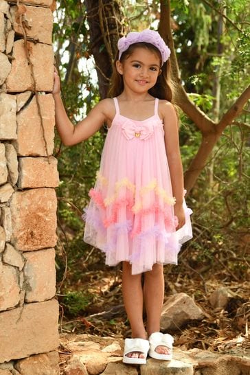 Angels Face Pink Zigzag Tulle Dress
