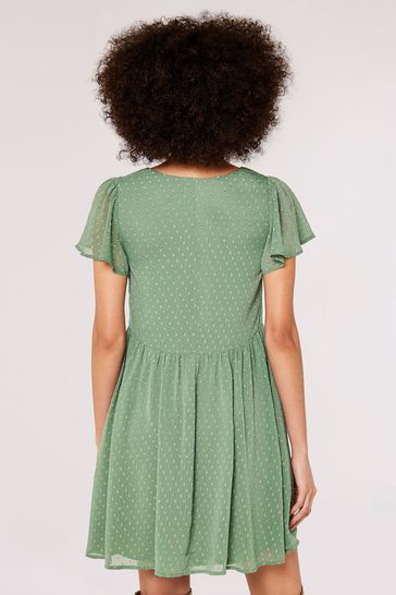 Angel sleeve skater dress cheap