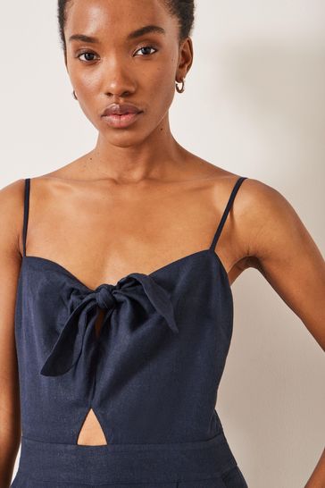 Next linen blend jumpsuit shop