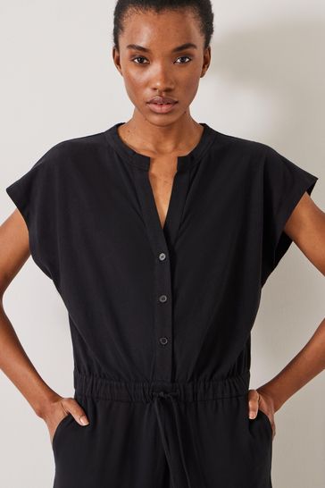 Cotton jersey jumpsuit hotsell
