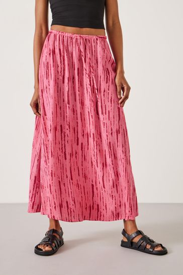 Hush pink pleated skirt outlet