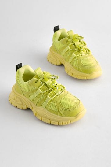Yellow chunky trainers cheap