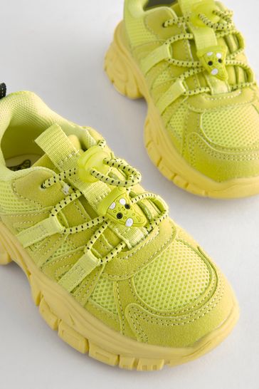 Yellow chunky trainers online