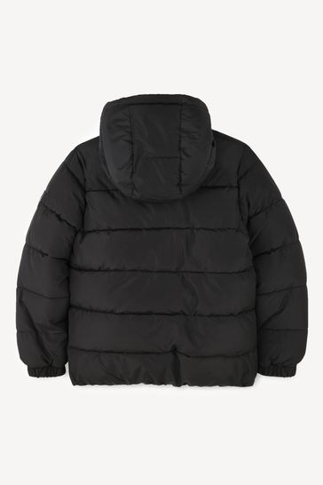 Buy BOSS Red Chest Logo Hooded Puffer Jacket from Next Bahrain