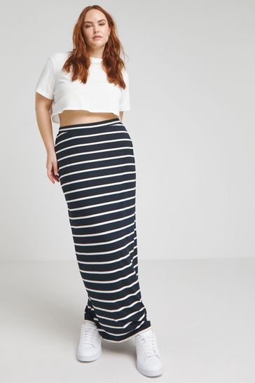 Simply Be Blue Supersoft Maxi Skirt