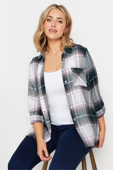 Boyfriend checked shirt deals