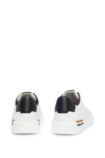 Buy BOSS Signature Detail Cupsole Trainers in Leather from Next Bahrain