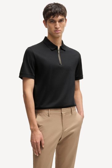 Boss polo slim fit deals