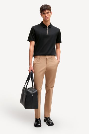 Boss zip polo best sale