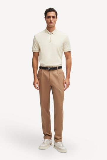 Boss white polo shirt clearance