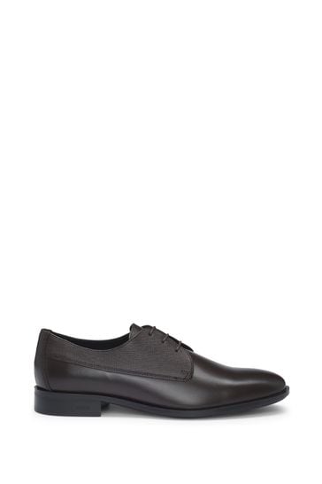 Boss leather derbies shop