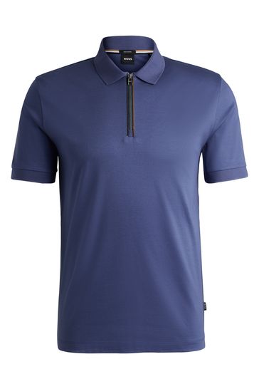 Boss mercerised polo clearance