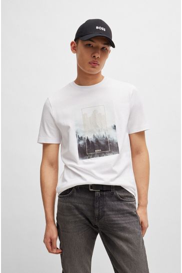 Boss printed t shirt store