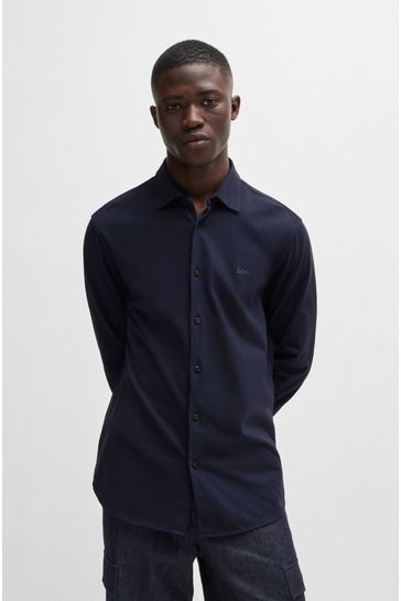 Buy BOSS Slim Fit Cotton Shirt from Next Bahrain