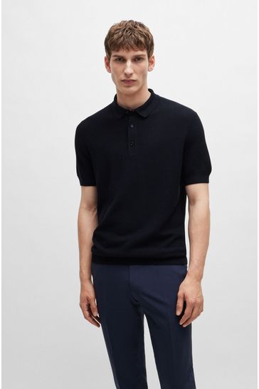 Buy BOSS Knitted Polo Shirt from Next Bahrain