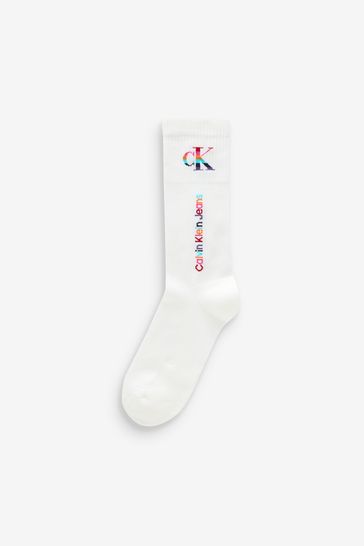Buy Calvin Klein White Pride Socks 2 Pack from Next Hong Kong