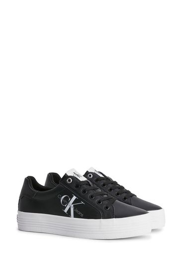 Calvin klein black trainers clearance