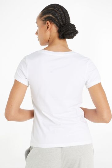 Calvin klein cotton stretch v neck online