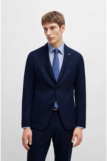 Boss linen jacket store