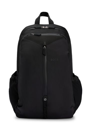 Buy BOSS Black Net Pocket Backpack With Logo Detail from Next Bahrain