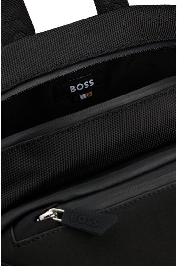 Buy BOSS Black Net Pocket Backpack With Logo Detail from Next Bahrain
