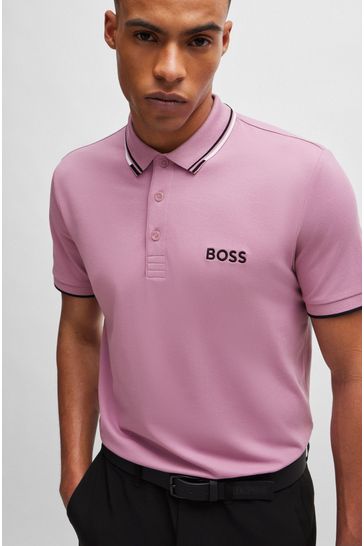 Buy BOSS Paddy Pro Golf Tipped Polo Shirt from Next Bahrain
