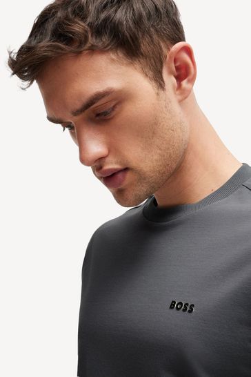 Boss grey t shirt shop