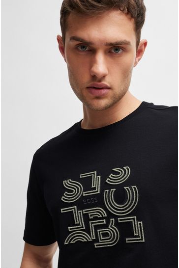Boss casual t shirt deals