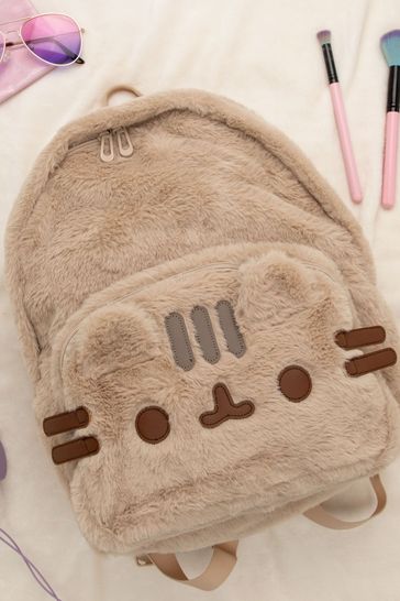 Buy Vanilla Underground Brown Pusheen Furry Backpack from Next Bahrain