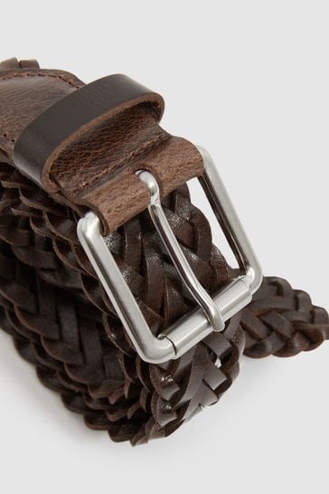 Braided leather belt shop