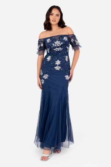 Maya embellished bardot maxi dress cheap