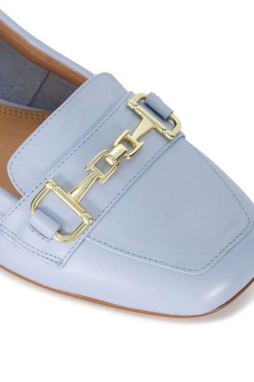 Dune blue loafers clearance