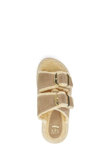 Dune cream sandals clearance