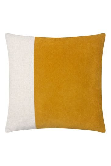 Furn Gold Coba Washed Velvet Cushion