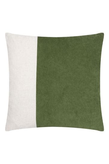 Furn Olive Coba Washed Velvet Cushion