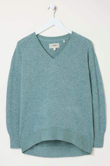 Buy FatFace Arrabella Duck Egg Blue Jumper from Next Denmark
