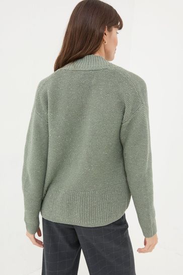 Khaki green cardigan 2025