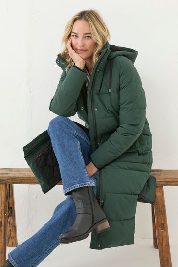 Maxi puffer coat with hood best sale