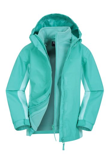 Mountain Warehouse Blue Lightning 3 in 1 Kids Waterproof Jacket